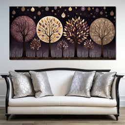 Violet Forest Four Seasons - NicheCanvas