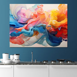 Blossom Swirl in Liquid Rose - NicheCanvas