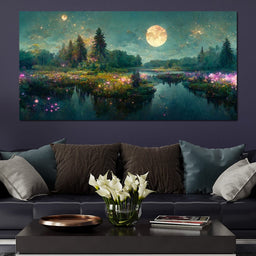 Glittering Lake - NicheCanvas