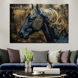 Gilded Royal Horse - NicheCanvas