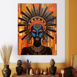 Tribal Mask 06 - Sakeem Gibbs - NicheCanvas