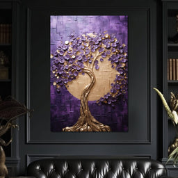 Golden Twilight in Nature Embrace - NicheCanvas