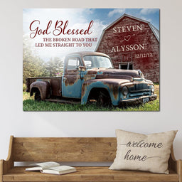 God Blessed the Broken Road - NicheCanvas