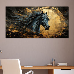 Astral Equine Eclipse - NicheCanvas