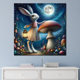 Whimsical Moonlight Meander - TooplesArt - NicheCanvas