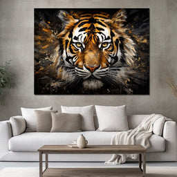 Midnight Tiger Majesty - NicheCanvas