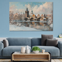 Winters Breath Over Prague - NicheCanvas