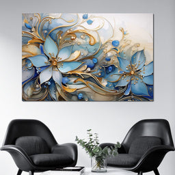 Luminous Floral Bloom - NicheCanvas