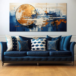 Golden Royal Geometric Harmony 15 - Wildrose Creations - NicheCanvas