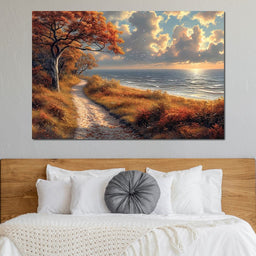 Autumn Seaside Reverie - NicheCanvas