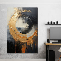 Abyssal Gold Embrace - Tanni Cylon - NicheCanvas