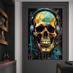 Technopunk Skull 2 - Raven Blackwood - NicheCanvas