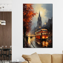 Vintage London Street - NicheCanvas