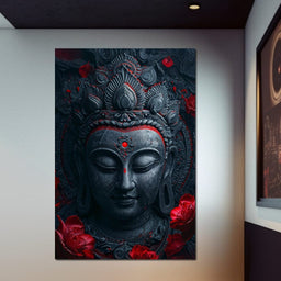 Buddha's Crimson Nirvana - NicheCanvas