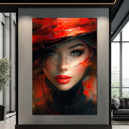 Siren in Rouge Overture - NicheCanvas