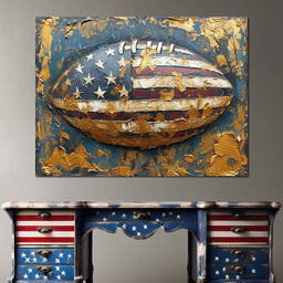 Patriotic Pigskin Overture - NicheCanvas