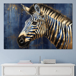 Gilded Zebra - NicheCanvas