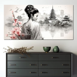 Ethereal Geisha Serenity - NicheCanvas
