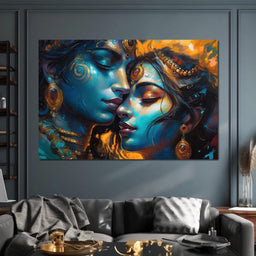 Radha & Krishna Love Story - NicheCanvas