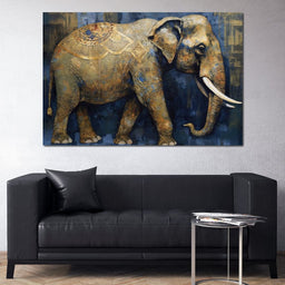 Gilded Elephant - NicheCanvas