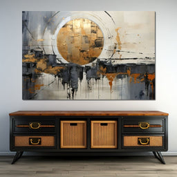 Golden Lunar Reflections - Tanni Cylon - NicheCanvas