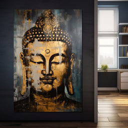 Gracious Golden Buddha - NicheCanvas