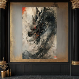 Ethereal Dragon's Maelstrom - NicheCanvas