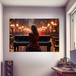 Piano Songbird - NicheCanvas