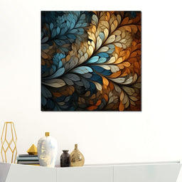 Mosaic Leaf Dreamscape - NicheCanvas