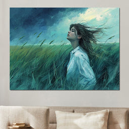 Zephyr's Embrace in Verdure - NicheCanvas