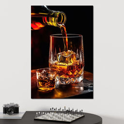 Whiskey's Prismatic Elegance - NicheCanvas