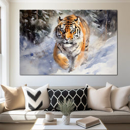 Winter Majesty in Stride - NicheCanvas