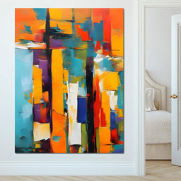 Colorful Modern Art 008 - Johanjjf - NicheCanvas