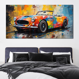 Pink Covertible - RiderArt - NicheCanvas