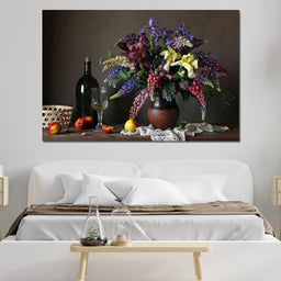 Lupines & Irises - NicheCanvas