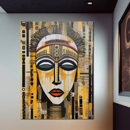 Tribal Mask 04 - Sakeem Gibbs - NicheCanvas