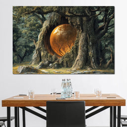 The Glowing Core of Gaia - TooplesArt - NicheCanvas