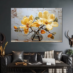 Yellow Magnolia Tree 6 - Wildrose Creations - NicheCanvas