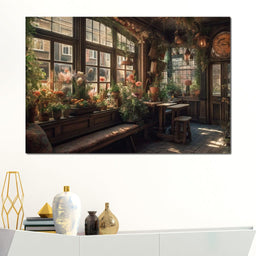 Floral Window - NicheCanvas