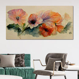 Watercolor Flowers - NicheCanvas