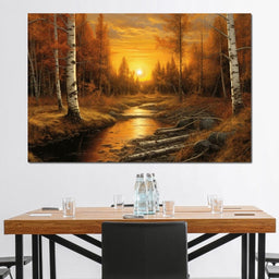 Silver Birch Forest - NicheCanvas