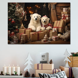 Christmas Spirit Bears - NicheCanvas