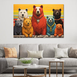 Kaleidoscope of Ursine Majesties - NicheCanvas