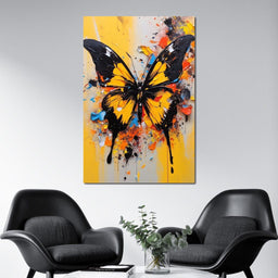 Whimsy of Fluttering Colors - NicheCanvas