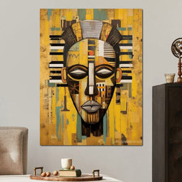 Tribal Mask 05 - Sakeem Gibbs - NicheCanvas