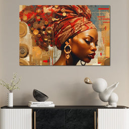 African Portrait Dingane - Sakeem Gibbs - NicheCanvas