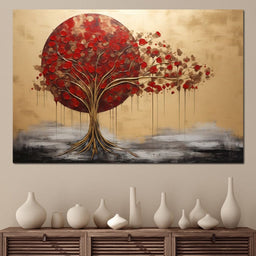 Golden Tree Autumn Symphony - NicheCanvas