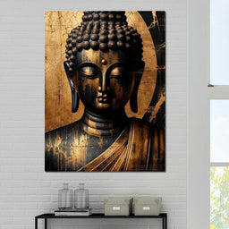 Buddha's Aura of Serenity - NicheCanvas