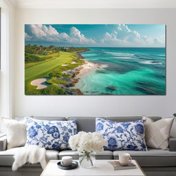 Coastal Greens and Ocean Breeze - NicheCanvas