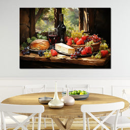 Fruit Cheese Wine 1 - NicheCanvas